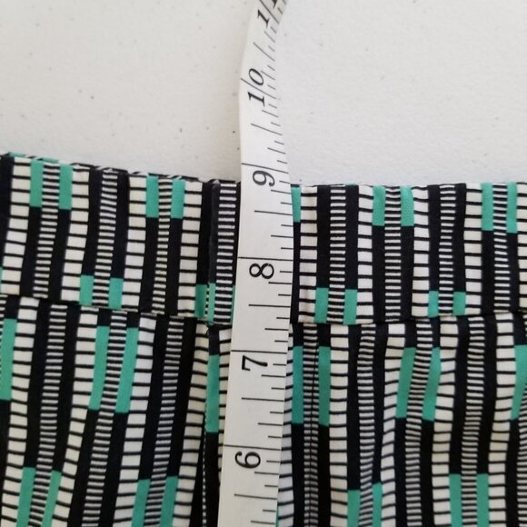 Gap 6 Chino Shorts Flat front black white green geometric faux pockets - Picture 5 of 6